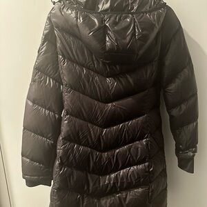 Andrew Marc Women's Black Quilted Hooded Puffer Coat